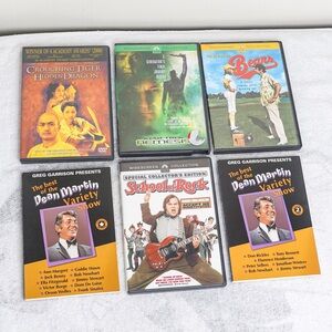 DVD Lot 6 Movie DVDs Star Trek Nemesis Crouching Tiger Hidden Dragon School Rock